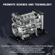 l4 diesel engine model kit that works - build your own diesel engine - teching 1: 10 full metal mini l4 4 cylinder engine ohv inline 4 cylinder engine model kit 300+pcs l4 diesel engine model kit that works - build your own diesel engine - teching 1: 10 full metal mini l4 4 cylinder engine ohv inline 4 cylinder engine model kit 300+pcs