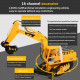 lcf 1/16 2.4ghz 16ch multifunctional excavator grab rc construction vehicle model with smoke effect lcf 1/16 2.4ghz 16ch multifunctional excavator grab rc construction vehicle model with smoke effect