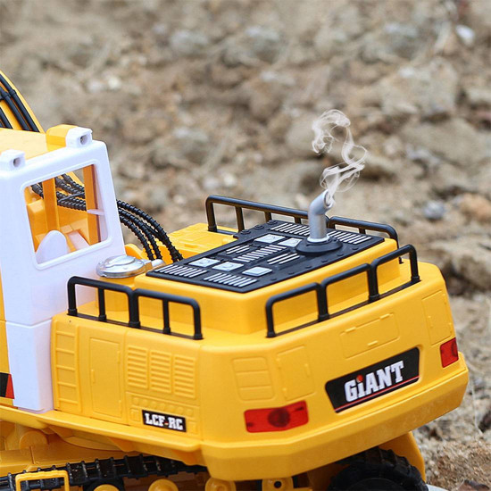 lcf 1/16 2.4ghz 16ch multifunctional excavator grab rc construction vehicle model with smoke effect lcf 1/16 2.4ghz 16ch multifunctional excavator grab rc construction vehicle model with smoke effect