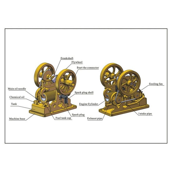 m14 1.9cc mini atkinson cycle differential opposed piston 4 stroke gas ice engine m14 1.9cc mini atkinson cycle differential opposed piston 4 stroke gas ice engine