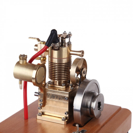 m16 1.6cc mini vertical 4 stroke gasoline engine model air-cooled cooling structure wooden base m16 1.6cc mini vertical 4 stroke gasoline engine model air-cooled cooling structure wooden base