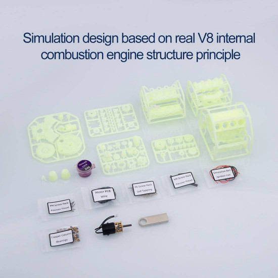 mad rc simulated v8 engine kit that works original color unpainted version mad rc simulated v8 engine kit that works original color unpainted version