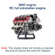 mad rc simulated v8 engine kit that works original color unpainted version mad rc simulated v8 engine kit that works original color unpainted version