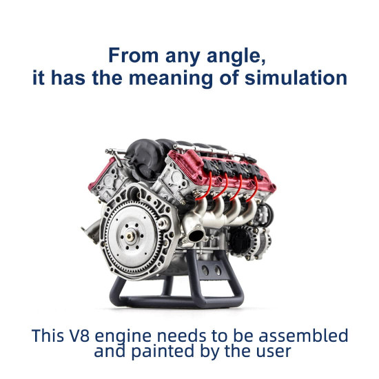 mad rc simulated v8 engine kit that works original color unpainted version mad rc simulated v8 engine kit that works original color unpainted version