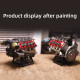 mad rc simulated v8 engine kit that works original color unpainted version mad rc simulated v8 engine kit that works original color unpainted version
