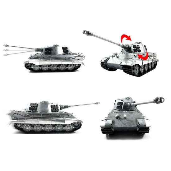 mato 1/16 german tiger king tank full metal unpainted rc model with shooting fuction mato 1/16 german tiger king tank full metal unpainted rc model with shooting fuction