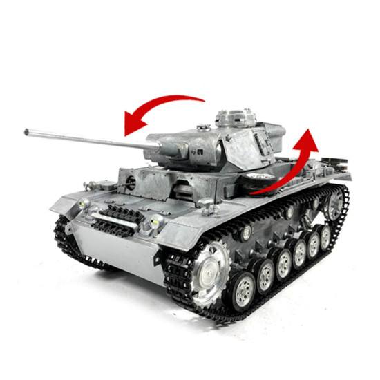 mato 1:16 wwii german panzer iii full metal remote control military tank model - shot version mato 1:16 wwii german panzer iii full metal remote control military tank model - shot version