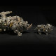 mechanical 3d diy metal rhino puzzle assembly model 700+pcs mechanical 3d diy metal rhino puzzle assembly model 700+pcs