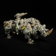 mechanical 3d diy metal rhino puzzle assembly model 700+pcs mechanical 3d diy metal rhino puzzle assembly model 700+pcs