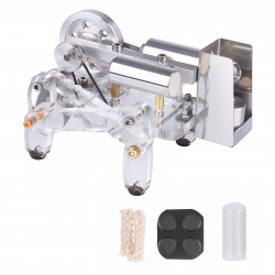 mechanical 4-legged beast robot stirling engine model science experiment gift