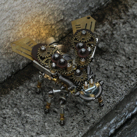mechanical firefly diy assembly model with rotating base mechanical firefly diy assembly model with rotating base