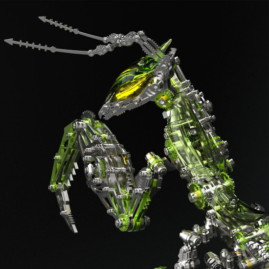 mechanical metal 3d diy mantis assembly model building kits 1000+pcs mechanical metal 3d diy mantis assembly model building kits 1000+pcs