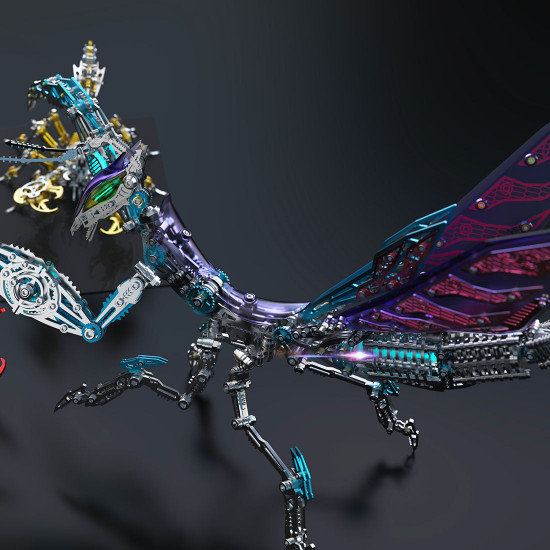 mechanical metal 3d diy mantis assembly model building kits 1000+pcs mechanical metal 3d diy mantis assembly model building kits 1000+pcs