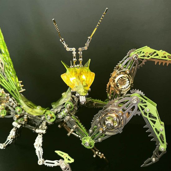 mechanical metal 3d diy mantis assembly model building kits 1000+pcs mechanical metal 3d diy mantis assembly model building kits 1000+pcs