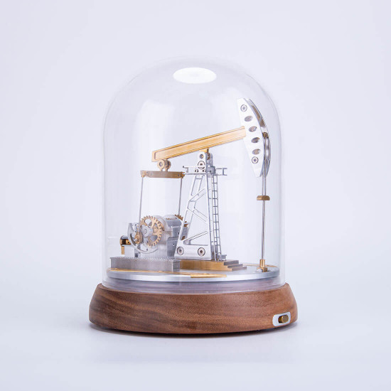 mechanical miniature oil pump jack oil derrick model that works with dust cover mechanical miniature oil pump jack oil derrick model that works with dust cover