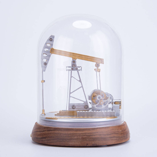 mechanical miniature oil pump jack oil derrick model that works with dust cover mechanical miniature oil pump jack oil derrick model that works with dust cover