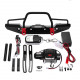 metal front bumper with 2 led lights remote control electric winch for 1/10 traxxas trx-4 scx10ii 90046 metal front bumper with 2 led lights remote control electric winch for 1/10 traxxas trx-4 scx10ii 90046