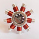 mini 9 cylinder electromagnetic motor radial solenoid engine brushless motor model technology mini 9 cylinder electromagnetic motor radial solenoid engine brushless motor model technology
