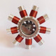mini 9 cylinder electromagnetic motor radial solenoid engine brushless motor model technology mini 9 cylinder electromagnetic motor radial solenoid engine brushless motor model technology