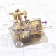 mini v4 brass steam engine model reverse gearbox (without boiler)