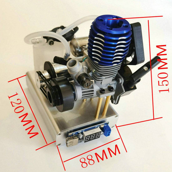 modified level 15 two strokes 12v methanol nitro powered engine generator model (5v 1.5a usb charging) modified level 15 two strokes 12v methanol nitro powered engine generator model (5v 1.5a usb charging)