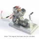 motorcycle kick start & flywheel & clutch for cison fg-9vt 9cc v-twin engine model motorcycle kick start & flywheel & clutch for cison fg-9vt 9cc v-twin engine model