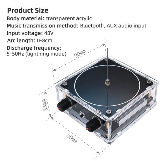 musicical tesla coil model with artificial lightning experimental technology desk toy musicical tesla coil model with artificial lightning experimental technology desk toy