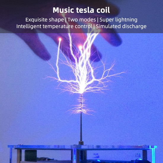 musicical tesla coil model with artificial lightning experimental technology desk toy musicical tesla coil model with artificial lightning experimental technology desk toy