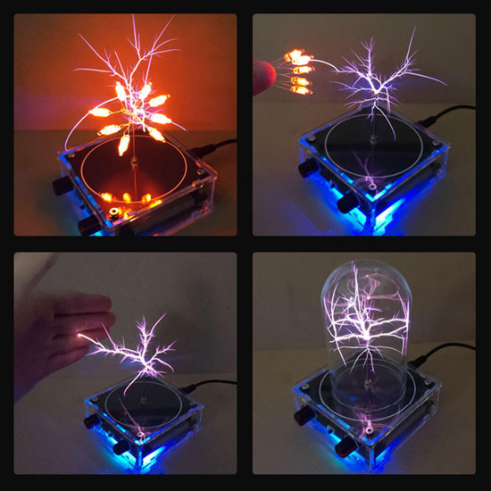 musicical tesla coil model with artificial lightning experimental technology desk toy musicical tesla coil model with artificial lightning experimental technology desk toy