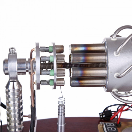new 16 cylinder swash plate stirling engine butane generator upgrade model with digital display voltage meter new 16 cylinder swash plate stirling engine butane generator upgrade model with digital display voltage meter