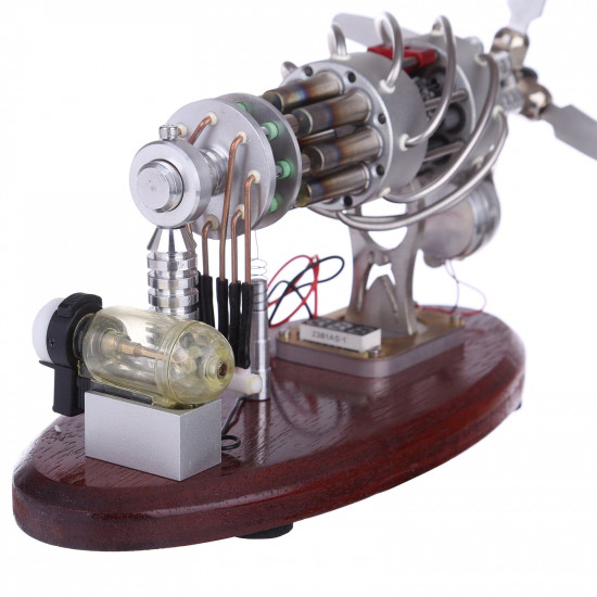 new 16 cylinder swash plate stirling engine butane generator upgrade model with digital display voltage meter new 16 cylinder swash plate stirling engine butane generator upgrade model with digital display voltage meter