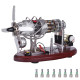 new 16 cylinder swash plate stirling engine butane generator upgrade model with digital display voltage meter new 16 cylinder swash plate stirling engine butane generator upgrade model with digital display voltage meter