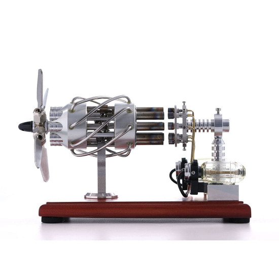 newest version 16 cylinder dual fuel bottle hot air motor generator creative stirling engine model toy newest version 16 cylinder dual fuel bottle hot air motor generator creative stirling engine model toy