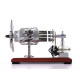 newest version 16 cylinder dual fuel bottle hot air motor generator creative stirling engine model toy newest version 16 cylinder dual fuel bottle hot air motor generator creative stirling engine model toy