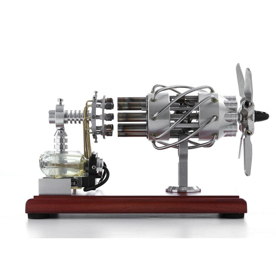 newest version 16 cylinder dual fuel bottle hot air motor generator creative stirling engine model toy newest version 16 cylinder dual fuel bottle hot air motor generator creative stirling engine model toy
