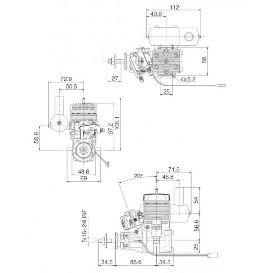 ngh gt25 25cc single cylinder two stroke air cooled gasoline engine for fixed wing drone ngh gt25 25cc single cylinder two stroke air cooled gasoline engine for fixed wing drone