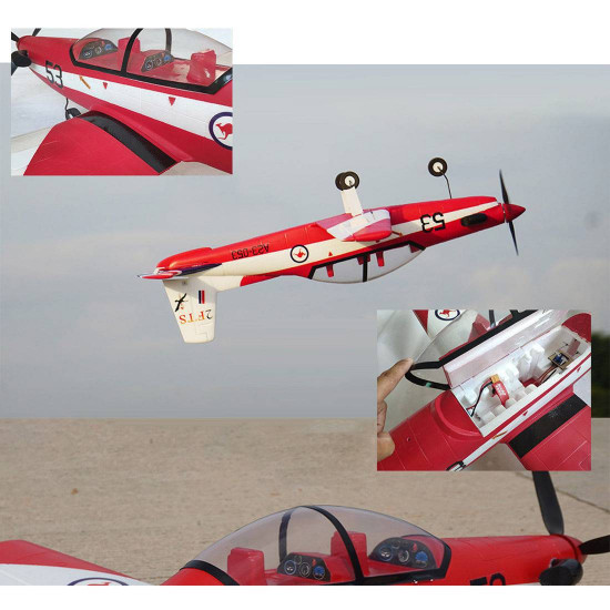 pc-9 se 1200mm wingspan rc air force aircraft airplane trainer plane model pnp outdoor - red pc-9 se 1200mm wingspan rc air force aircraft airplane trainer plane model pnp outdoor - red