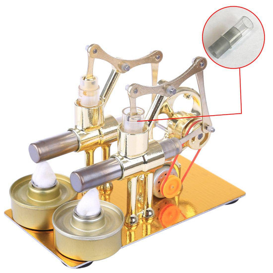 pistons and liners power cylinder cooling cylinder parts suitable for balance type hot air stirling engine model pistons and liners power cylinder cooling cylinder parts suitable for balance type hot air stirling engine model