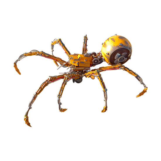 post-apocalyptic destroyed big black spider 3d diy assembly model kits post-apocalyptic destroyed big black spider 3d diy assembly model kits
