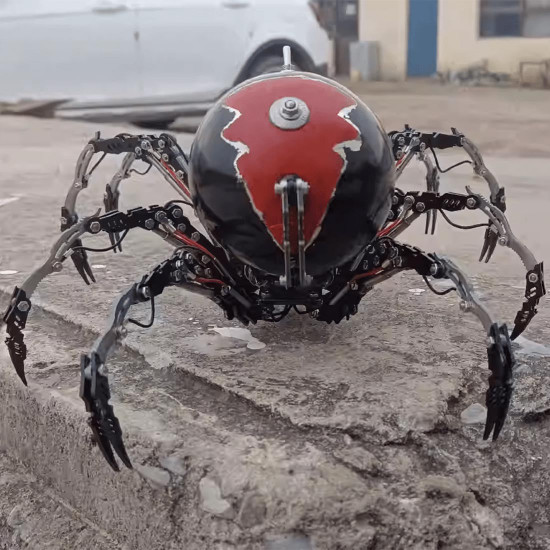 post-apocalyptic destroyed big black spider 3d diy assembly model kits post-apocalyptic destroyed big black spider 3d diy assembly model kits