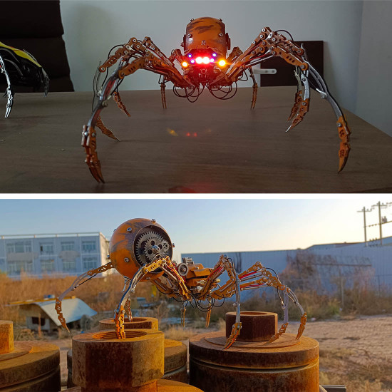 post-apocalyptic destroyed big black spider 3d diy assembly model kits post-apocalyptic destroyed big black spider 3d diy assembly model kits