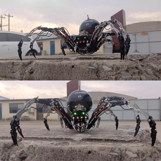 post-apocalyptic destroyed big black spider 3d diy assembly model kits post-apocalyptic destroyed big black spider 3d diy assembly model kits