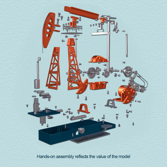 pumping unit model diy metal working pump jack assembly kit 219pcs pumping unit model diy metal working pump jack assembly kit 219pcs