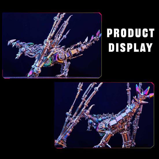 punk style dragon model with skeleton wings 3d diy metal model kits 1390+pcs punk style dragon model with skeleton wings 3d diy metal model kits 1390+pcs