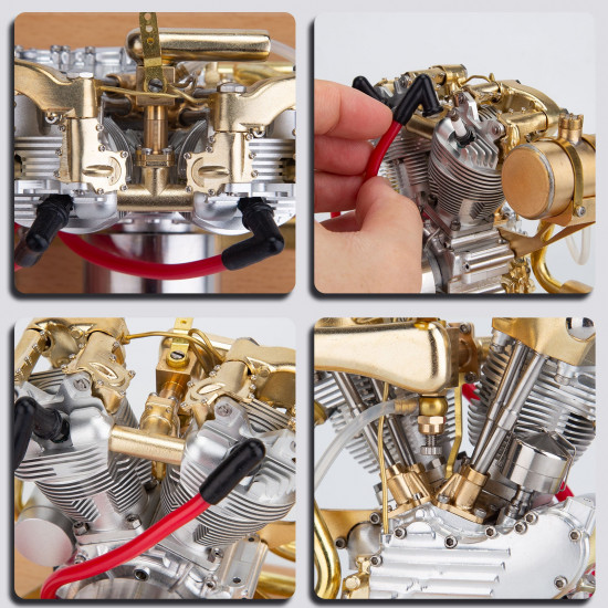 retrol r29 4.2cc miniature v-twin Double-cylinder engine motor ohv for micro chopper bike motorcycle retrol r29 4.2cc miniature v-twin Double-cylinder engine motor ohv for micro chopper bike motorcycle