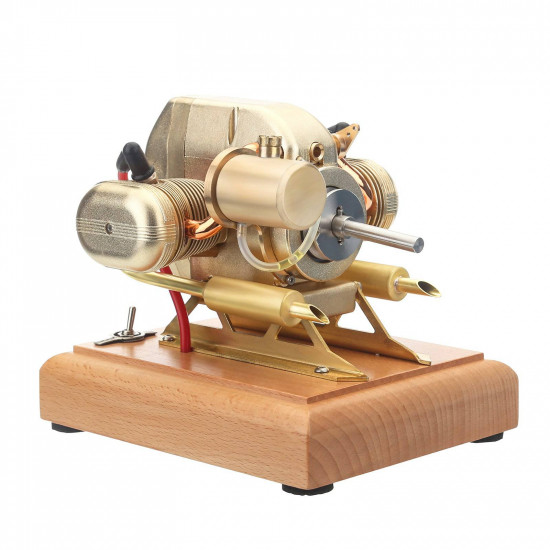 r90s gasoline flat-twin four-stroke miniature motorcycle engine model 3.2cc ice engine r90s gasoline flat-twin four-stroke miniature motorcycle engine model 3.2cc ice engine