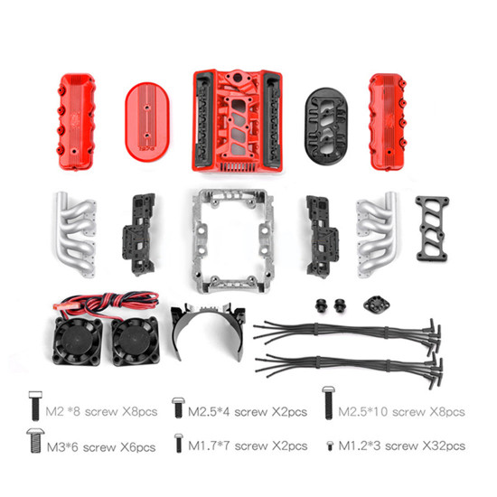 rc car 1976 model 1/10 simulation sohc v8 scale engine kit grc f76 rc car 1976 model 1/10 simulation sohc v8 scale engine kit grc f76