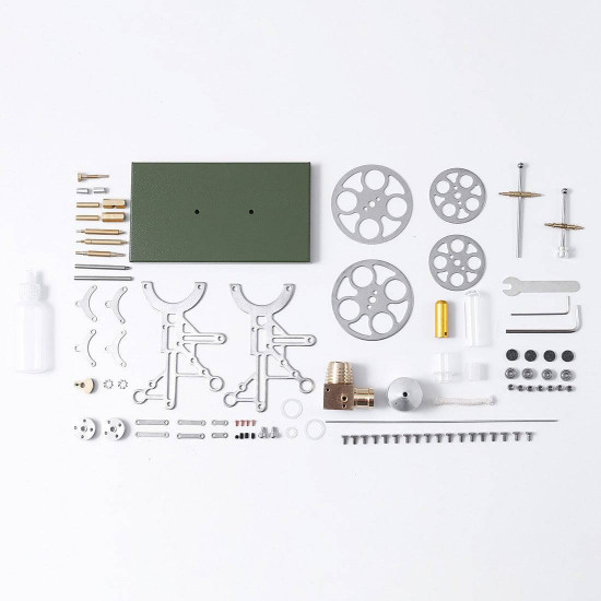 retro nostalgic projection stirling engine external combustion engine diy steam toy with metal base - assembly version retro nostalgic projection stirling engine external combustion engine diy steam toy with metal base - assembly version
