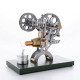 retro stirling engine motor external combustion engine science educational model decoration with metal base retro stirling engine motor external combustion engine science educational model decoration with metal base
