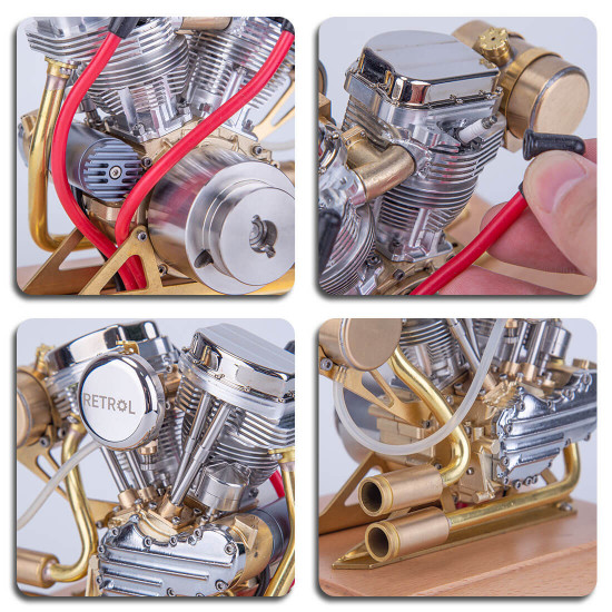 retrol 4.2cc ohv v-twin v2 four-stroke gasoline engine model ready to run retrol 4.2cc ohv v-twin v2 four-stroke gasoline engine model ready to run